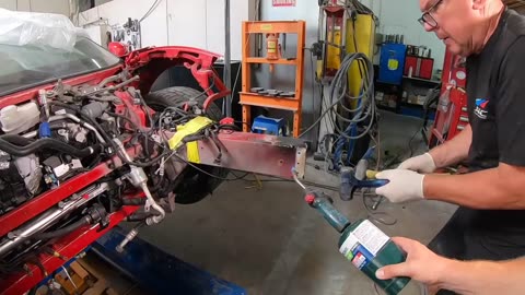 rebuilding a crashed ferrari