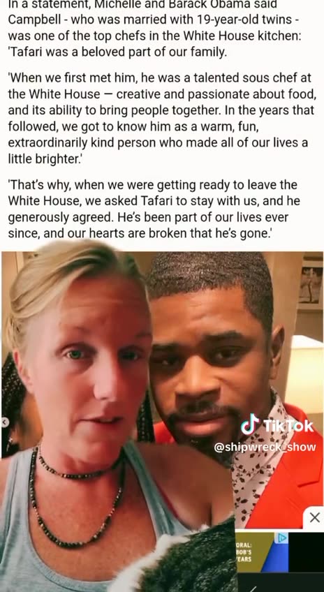 Barack Obama's Chef, Tafari Campbell, Found Dead at Obama's Home