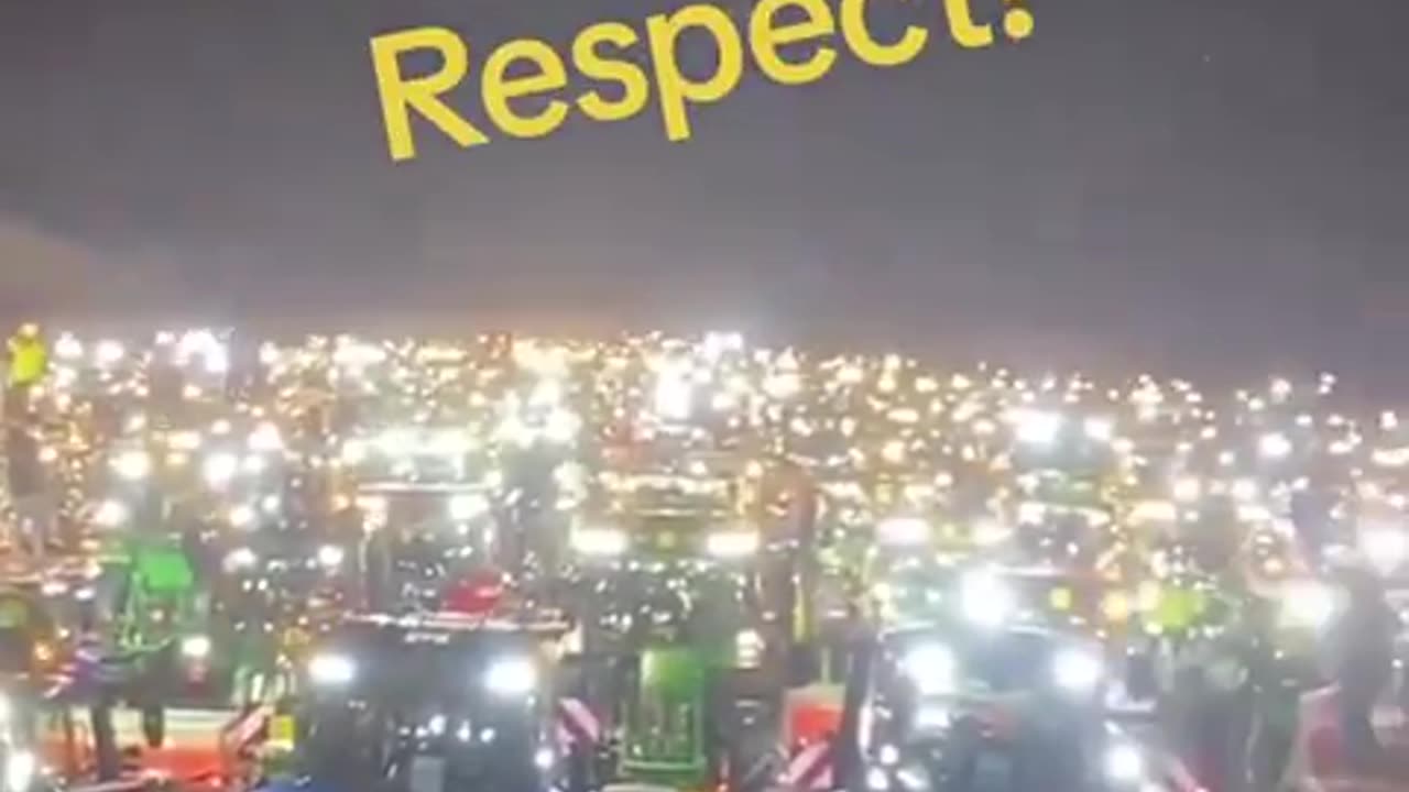 Protest FARMERS GERMANY - RESPECT You won't see this on the msm