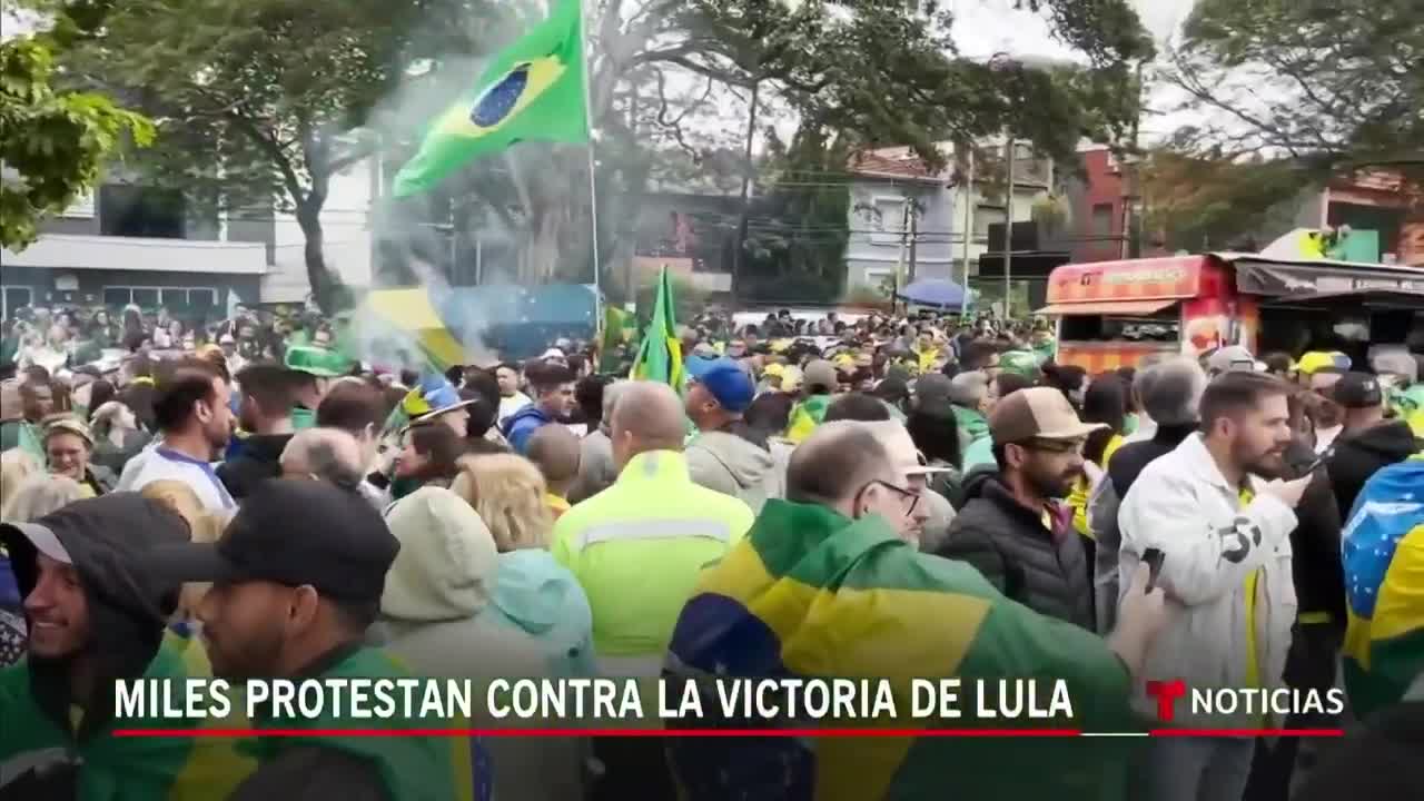 Persisten las protestas por derrota de Bolsonaro en Brasil _ Noticias Telemundo