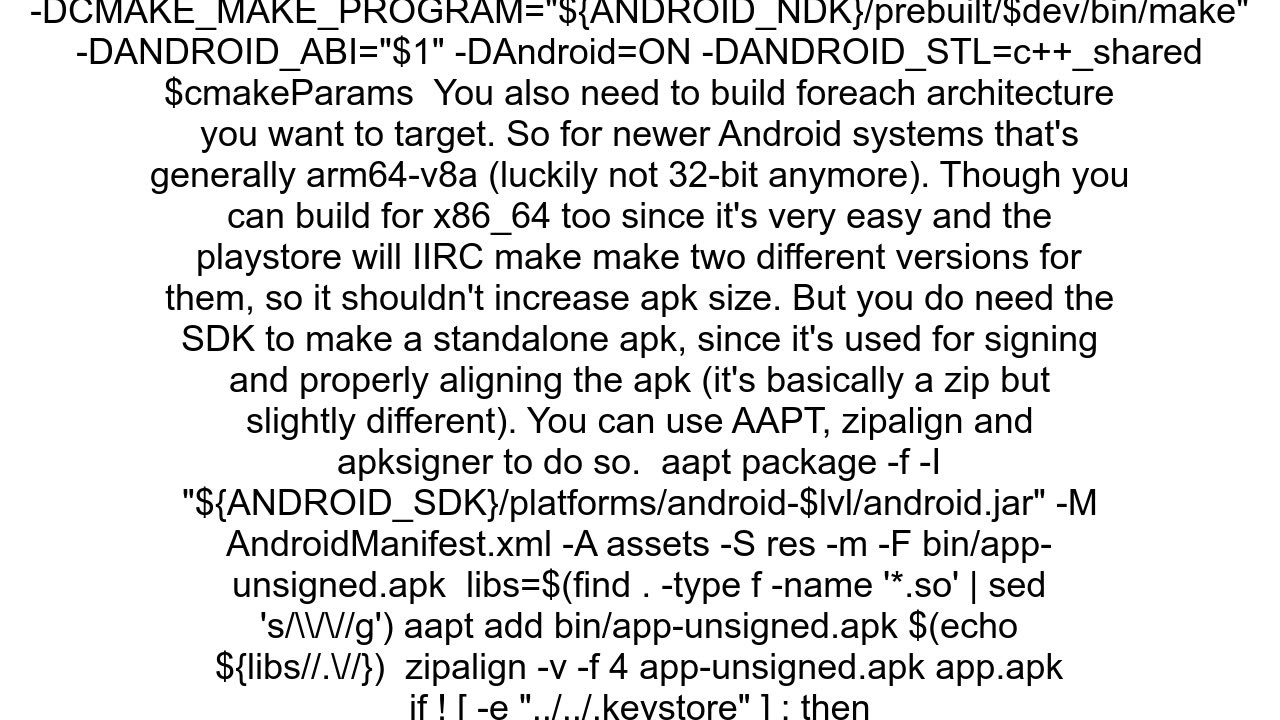 Is it possible to build a native android appliation ndk with only cmake