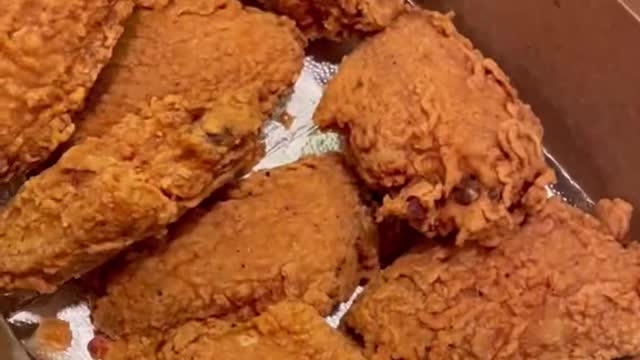 Next level wings 👀 #grubspot #chicken #waffles #food #foodtiktok