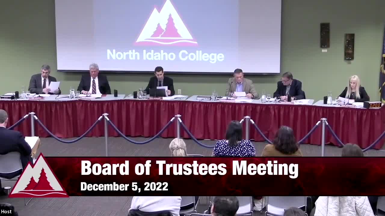 Concern over NIC Board of Trustee Legal Counsel - 12/5/22