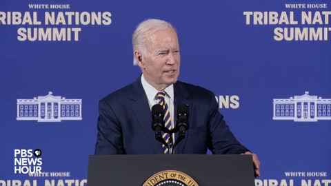 Biden addresses White House Tribal Nations Summit in Washington