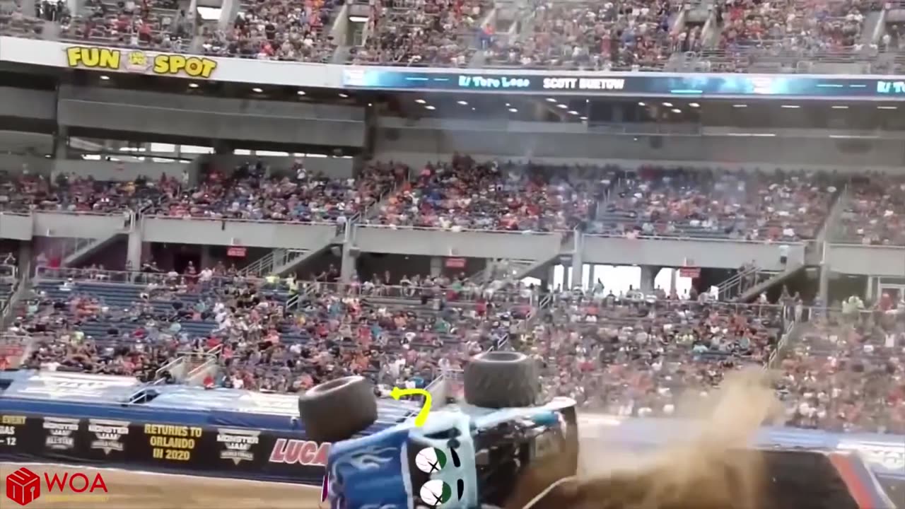 Crazy Monster Truck Freestyle Moments | Monster Jam highlights 2020 | Woa Doodles Funny Videos