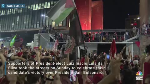 Supporters Of Brazil’s President-Elect Lula da Silva Celebrate Victory Over Bolsonaro