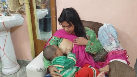 Late Night Baby Feeding Uff 🥵🥵🥵