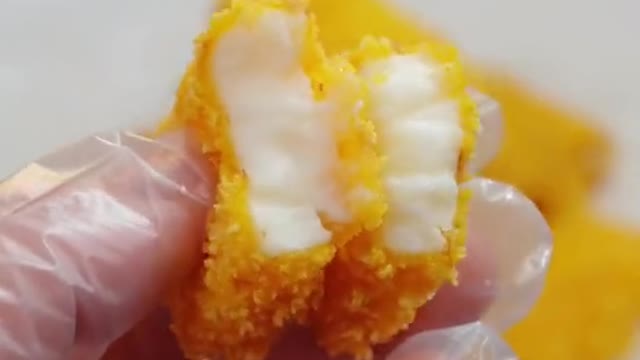 Fried milk piece. First of my videos. I hope you like it