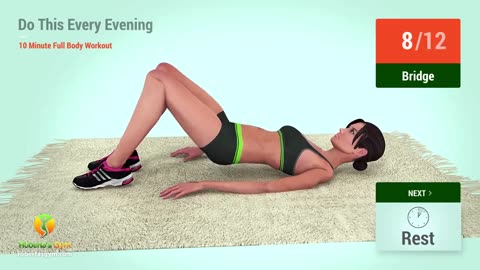 Do This Workout Every Evening - 10 Minute Full Body To Get In Shape