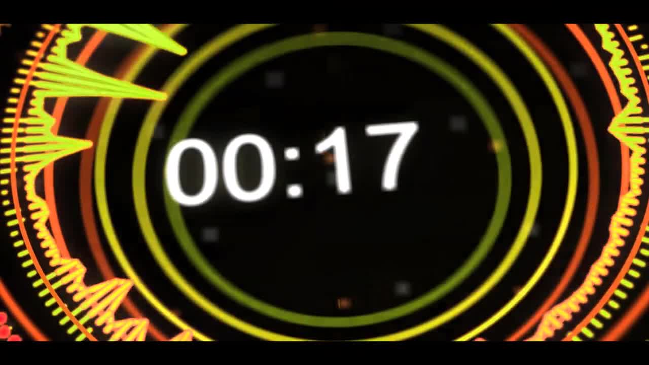 Fashion dynamic 2 minutes countdown video material