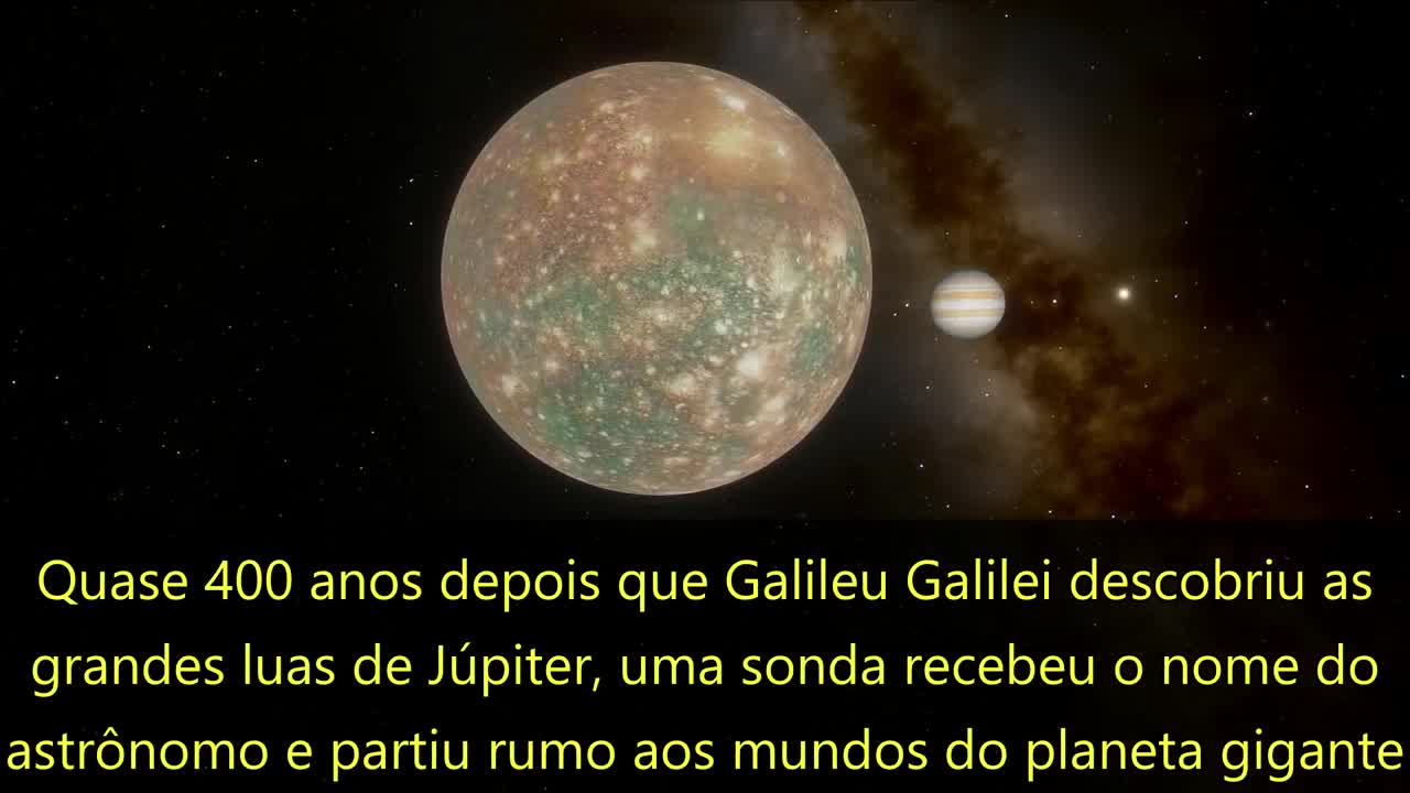 Calisto, a lua de Júpiter