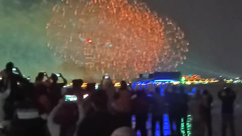 Happy new year 2023 at Abu Dhabi Beach