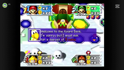 #MarioParty3 #ChristmasCrisis Chilly Waters 35 Turn Game Part Two