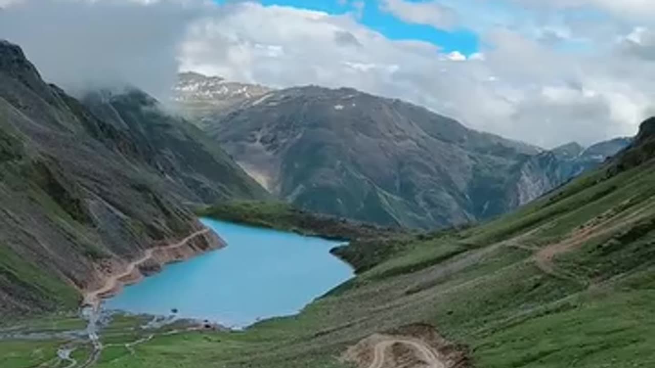 Mountain nature with beautiful lake