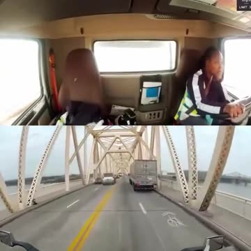 Incredible Bridge Crash - Truck Plunges Into River - Driver Rescued