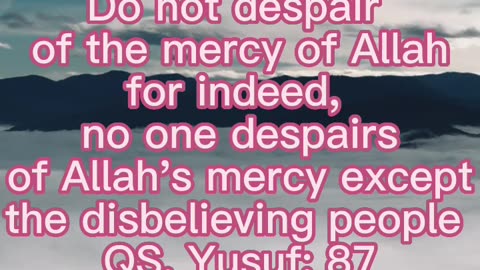 islamic message about do not despair