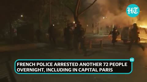 France Hunts Down Rioters After Widespread Violence ; Nearly 4000 Held Macro Meets Officials