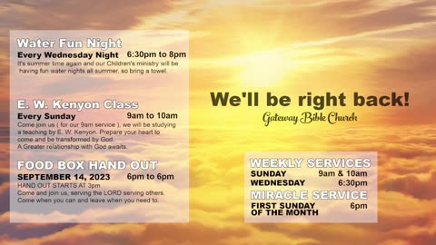 The Alter (Pastor Tony Frazee) Gateway Bible Church 10am 2023-09-10