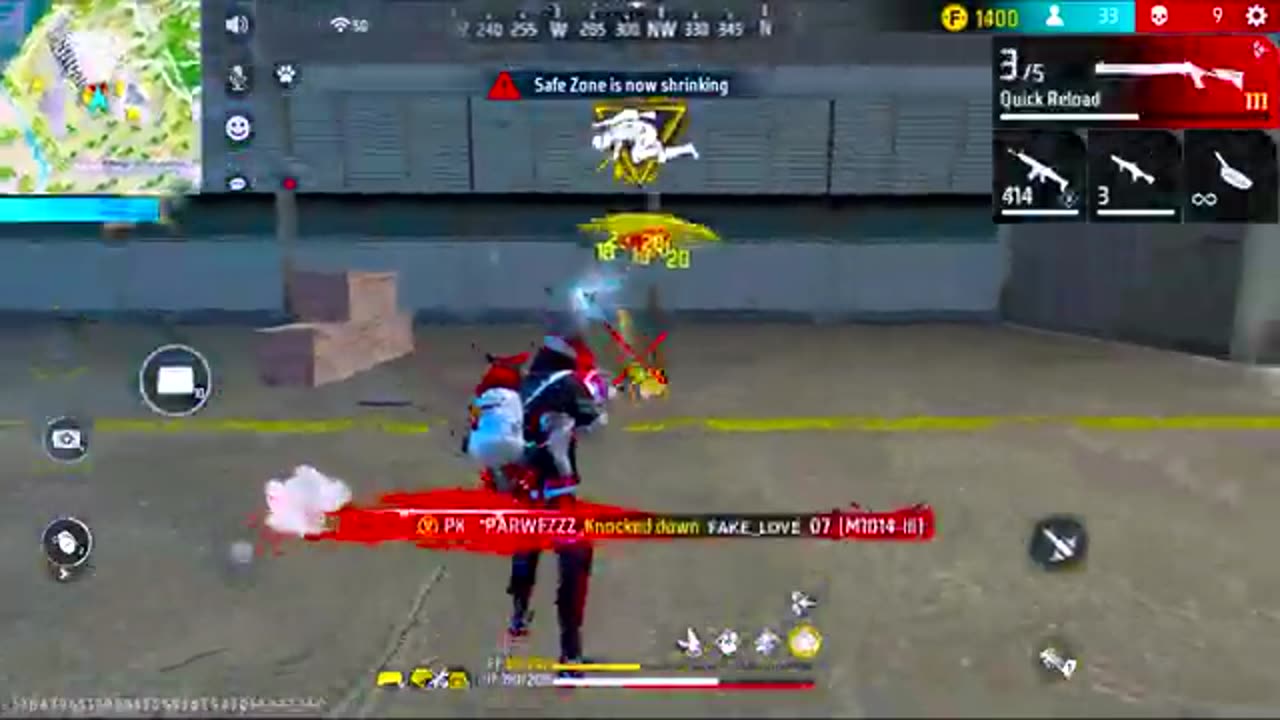 Free Fire🔥 solo Vs squad full clash