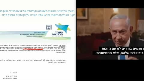 מחצ -ביבי נתניהו סותר את עמדת משרד הבריאות ומספר שישראל העבירה לפייזר נתונים על מחלות קודמות של ישראלים לחקירת השפעות החיסון נגד קורונה