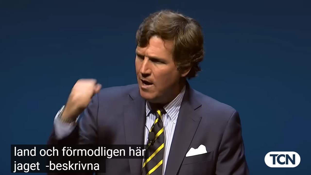 # 1018 - Tucker Carlson kommenterar US-debatten. SVENSKTEXTAD.