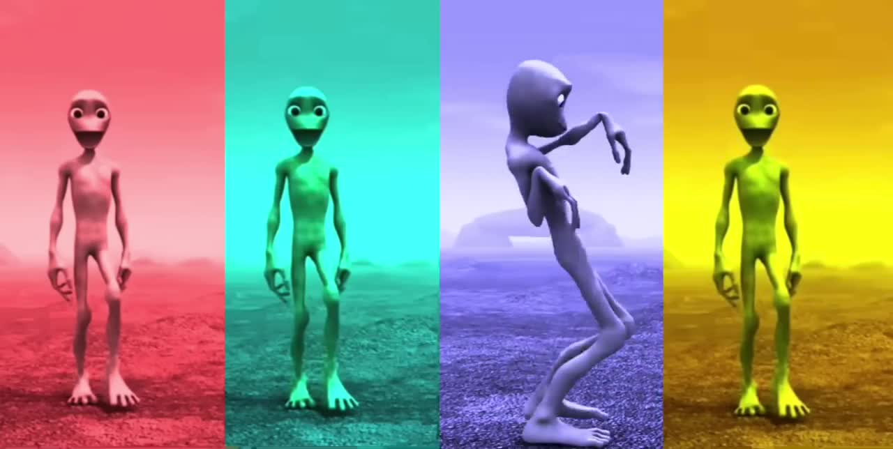 Alien dance Funny alien Dame tu cosita Funny alien dance Green alien dance Dance song