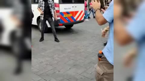 The Dutch secret tyrant coppers attack and kidnap peaceful protesters amsterdam