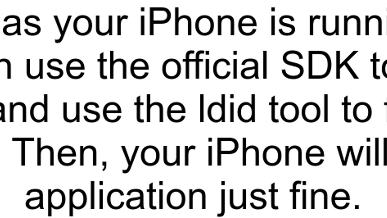 IPhone development on a hacked IPhone