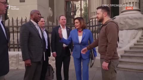 Kyiv: Zelensky meets with US Speaker Pelosi