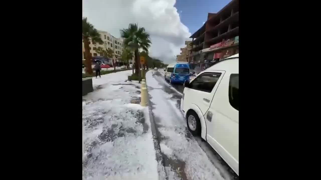 Egypt 🇪🇬 RARE HAILSTORM