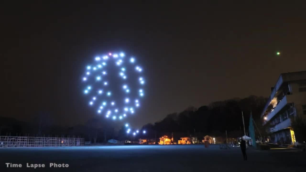 Drone show gives closing school a special farewell - The Japan News