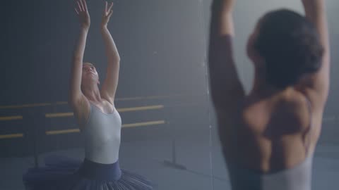 Nice solo ballerina training