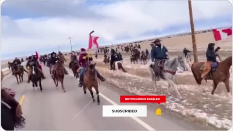 Protesters Arriving In Ottawa On Horseback!