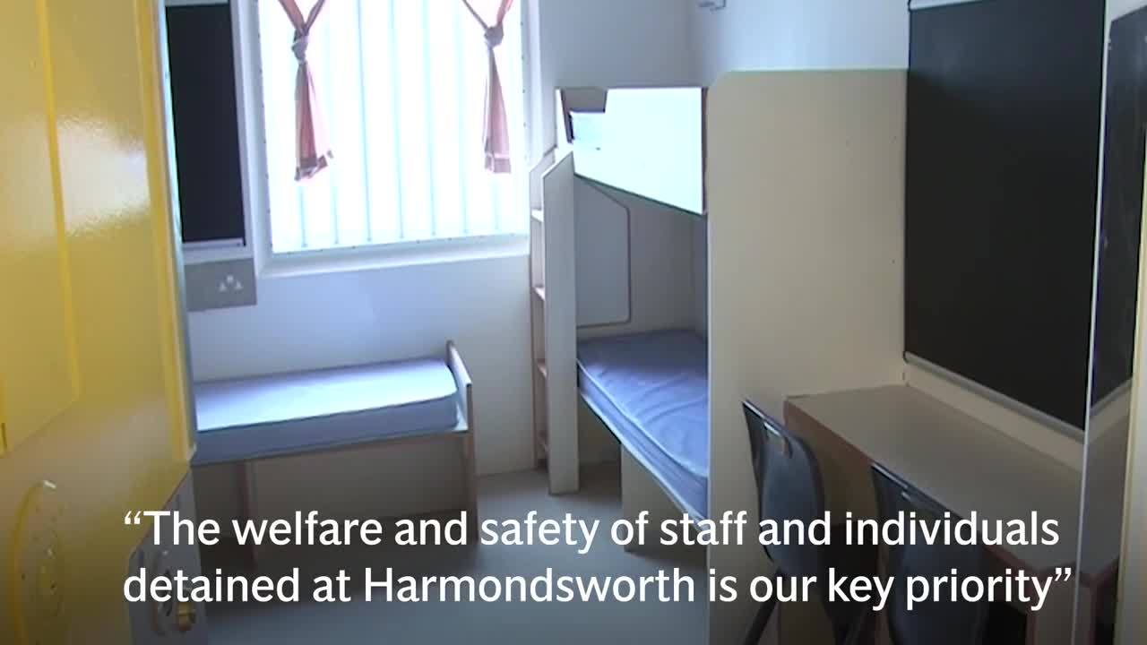 Harmondsworth: Detainees cause disturbance at London immigration centre