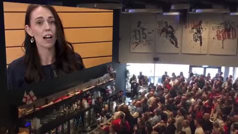 Live shots of NZ reacting to Jacinda Ardern's resignation.