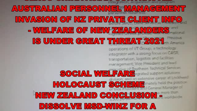 New Zealand Social Welfare System is a Generational Holocaust Scheme