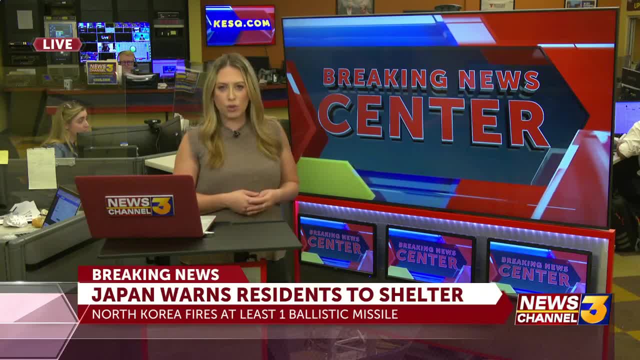 N. Korea fires ballistic missile that flew over Japan