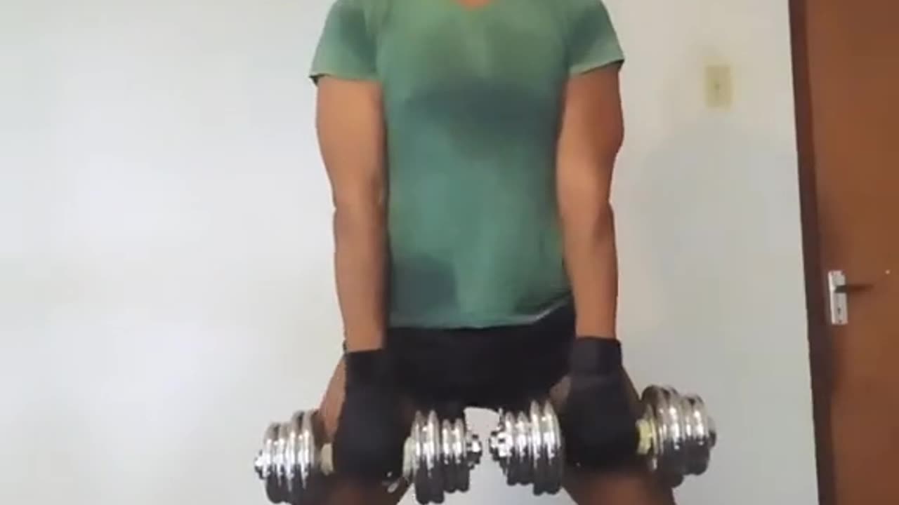 Wide Dumbbell Squats At Home Leg Workout (23 March 2023)