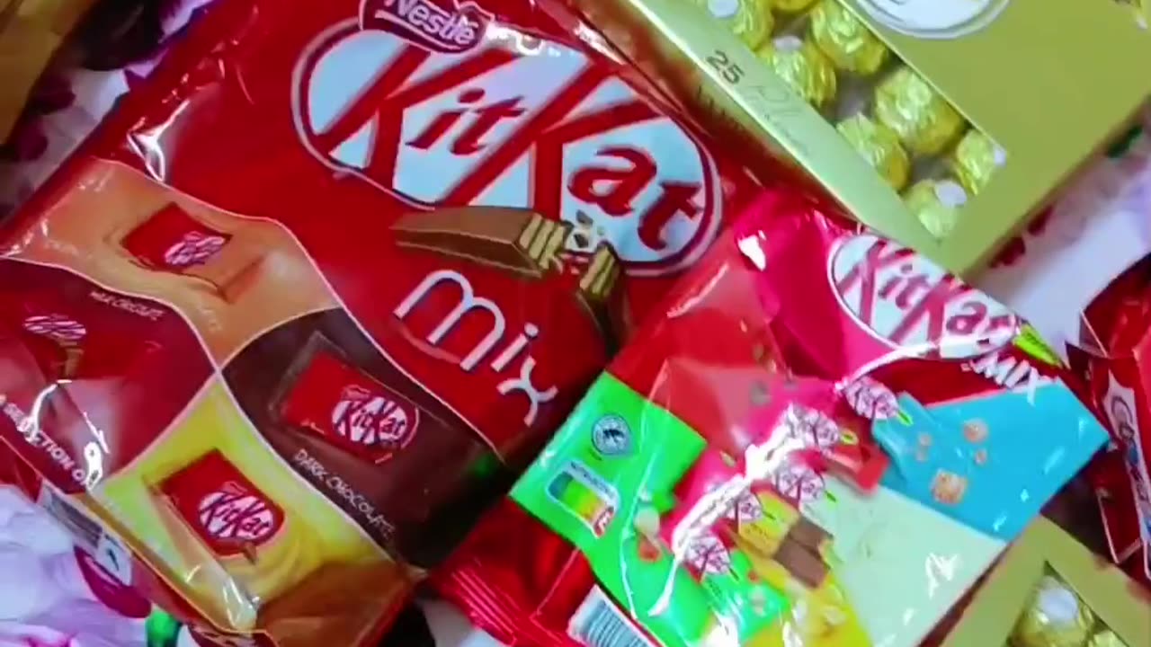 Feroro roacher and kit-kat chocolates