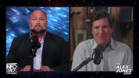 Tucker Carlson withe Alex Jones