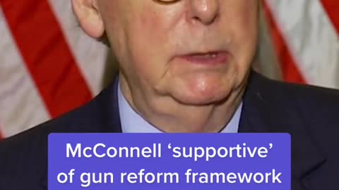 McConnell 'supportive' of gun reform framework