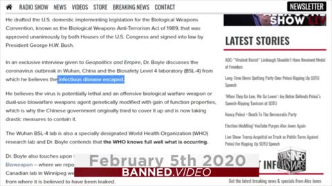 From The Beginning InfoWars Reported On Covid HIV
