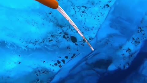 Ice pool on a glacier