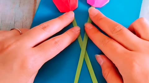 Making a paper flower diary