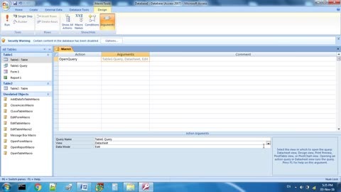 How to create MACRO in MS ACCESS with Uzma Ilyas