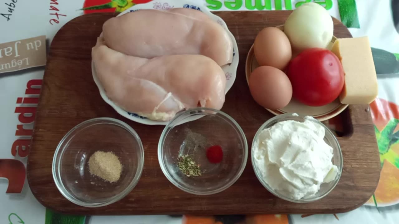 Hähnchenfilet im Ofen. Einfaches Rezept