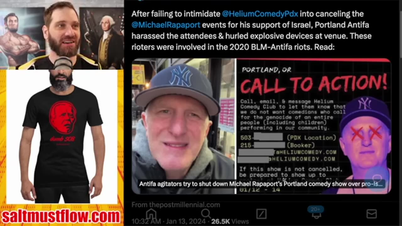 Antifa Attacks Michael Rapaport's Comedy Show