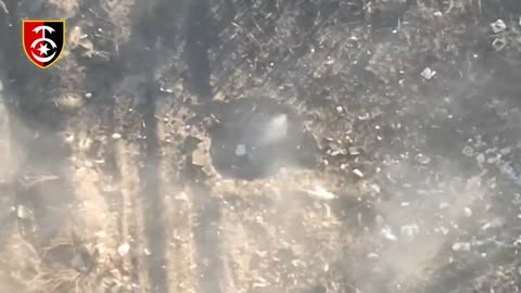 Aerial reconnaissance showed how they destroy enemy ammunition and mortars near