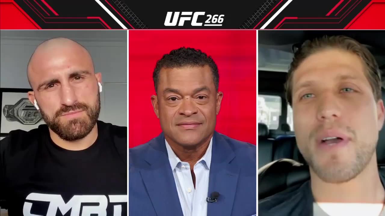 Alex Volkanovksi & Brian Ortega get heated as they talk TUF, UFC 266 title fight _ SportsCenter