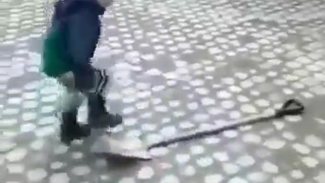 Boy vs Shovel Match